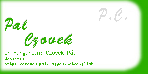 pal czovek business card